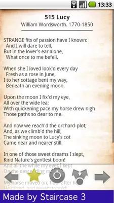 888 Great Poems free android App screenshot 1